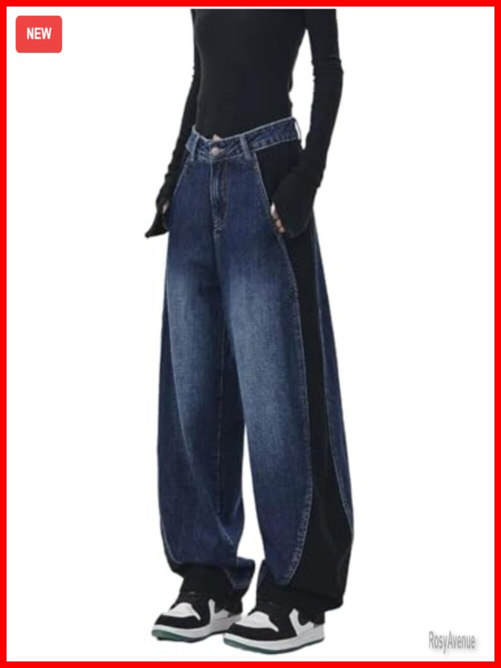 Barrel Leg High Waisted Drawstring Sweatpants with Pockets Cotton Blend